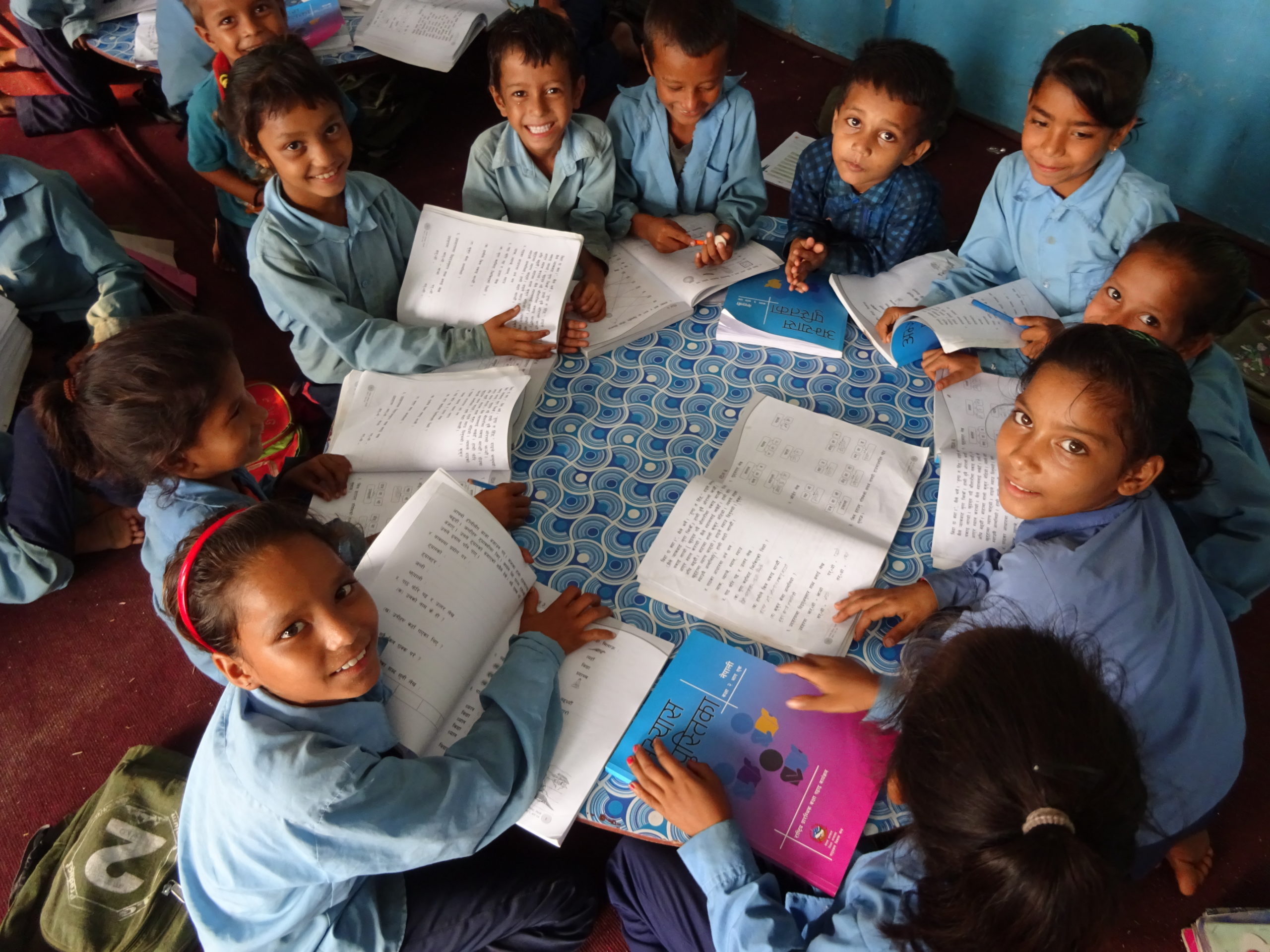 Students Studying - Badiguan Nepal